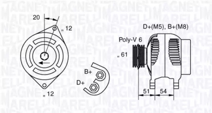 Генератор (MAGNETI MARELLI: 063321862010)