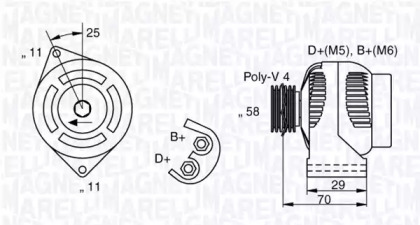 Генератор (MAGNETI MARELLI: 063341896010)