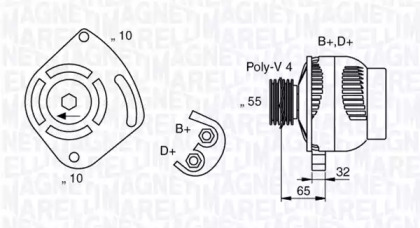 Генератор (MAGNETI MARELLI: 063321763010)