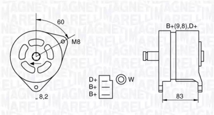 Генератор (MAGNETI MARELLI: 063324264010)