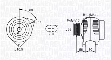 Генератор (MAGNETI MARELLI: 063533200010)