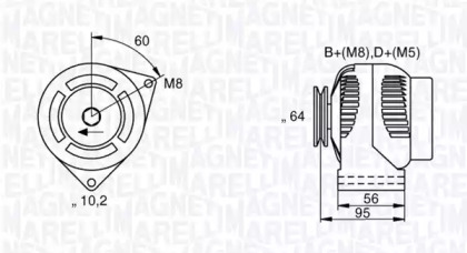 Генератор (MAGNETI MARELLI: 063533350070)