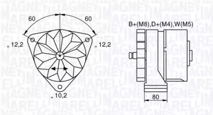 Генератор (MAGNETI MARELLI: 063534699820)