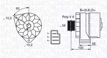 Генератор (MAGNETI MARELLI: 063534893260)