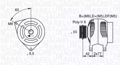 Генератор (MAGNETI MARELLI: 063533100540)