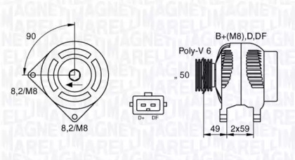 Генератор (MAGNETI MARELLI: 063535150200)