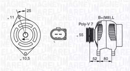 Генератор (MAGNETI MARELLI: 063535250200)