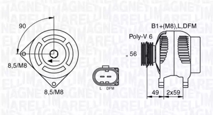 Генератор (MAGNETI MARELLI: 063533250010)