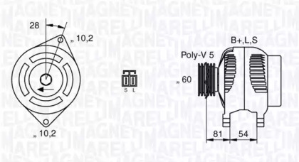 Генератор (MAGNETI MARELLI: 063532601010)