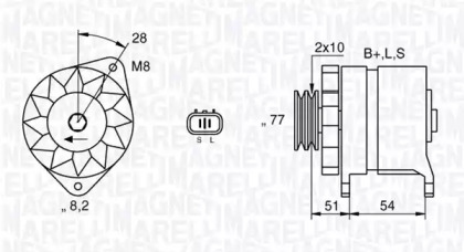 Генератор (MAGNETI MARELLI: 063532603010)