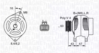 Генератор (MAGNETI MARELLI: 063532613010)