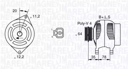 Генератор (MAGNETI MARELLI: 063532615010)