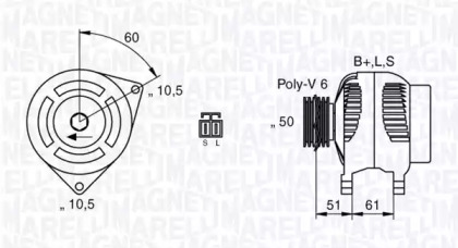 Генератор (MAGNETI MARELLI: 063532616010)