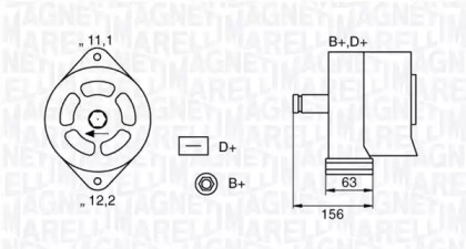 Генератор (MAGNETI MARELLI: 063320025010)