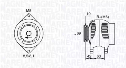 Генератор (MAGNETI MARELLI: 063532620010)