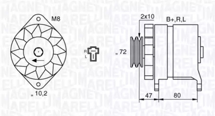 Генератор (MAGNETI MARELLI: 063532621010)