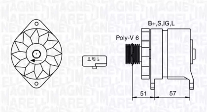 Генератор (MAGNETI MARELLI: 063532631010)