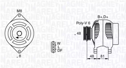 Генератор (MAGNETI MARELLI: 063532632010)