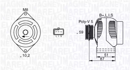 Генератор (MAGNETI MARELLI: 063532634010)