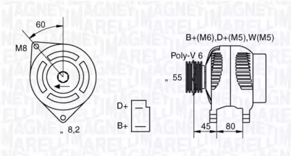 Генератор (MAGNETI MARELLI: 063321042010)