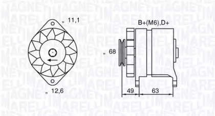 Генератор (MAGNETI MARELLI: 063321041010)