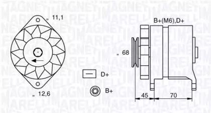 Генератор (MAGNETI MARELLI: 063321062010)