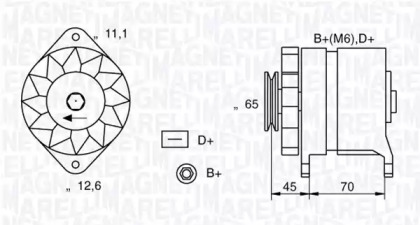 Генератор (MAGNETI MARELLI: 063321152010)