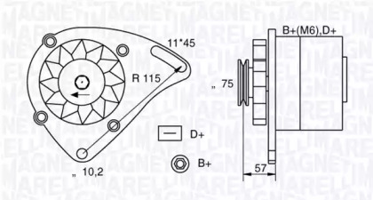 Генератор (MAGNETI MARELLI: 063321000010)