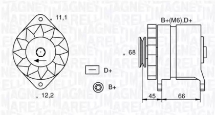 Генератор (MAGNETI MARELLI: 063321011010)