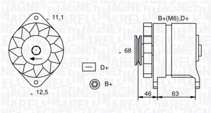 Генератор (MAGNETI MARELLI: 063321021010)