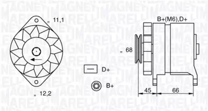 Генератор (MAGNETI MARELLI: 063321112010)