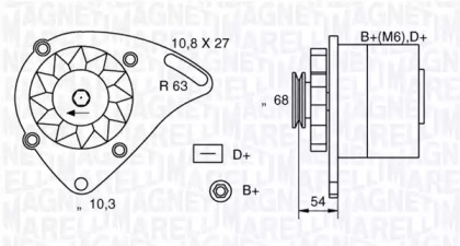 Генератор (MAGNETI MARELLI: 063321165010)