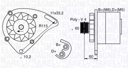 Генератор (MAGNETI MARELLI: 063321600010)