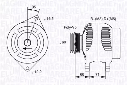 Генератор (MAGNETI MARELLI: 063321625010)