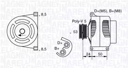 Генератор (MAGNETI MARELLI: 063377002010)