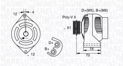 Генератор (MAGNETI MARELLI: 063377005010)