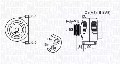 Генератор (MAGNETI MARELLI: 063377007010)