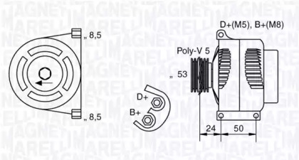 Генератор (MAGNETI MARELLI: 063377006010)