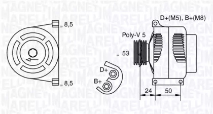 Генератор (MAGNETI MARELLI: 063377010010)