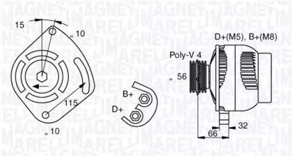 Генератор (MAGNETI MARELLI: 063377012010)