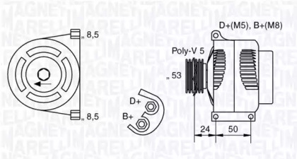 Генератор (MAGNETI MARELLI: 063377013010)