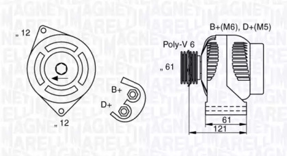 Генератор (MAGNETI MARELLI: 063377017010)