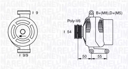 Генератор (MAGNETI MARELLI: 063377019010)