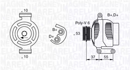 Генератор (MAGNETI MARELLI: 063377020010)