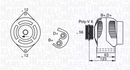 Генератор (MAGNETI MARELLI: 063377026010)