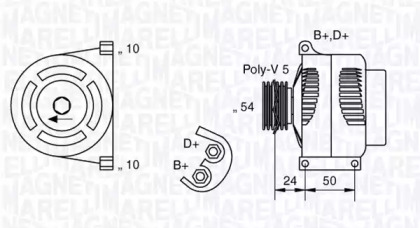 Генератор (MAGNETI MARELLI: 063377027010)