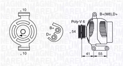 Генератор (MAGNETI MARELLI: 063377028010)