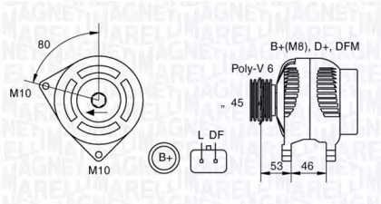 Генератор (MAGNETI MARELLI: 063377300010)