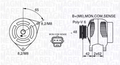 Генератор (MAGNETI MARELLI: 063377409010)