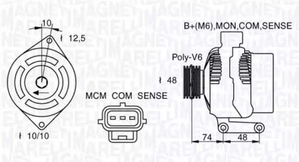 Генератор (MAGNETI MARELLI: 063377411010)